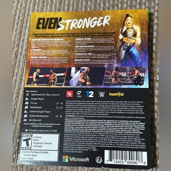Microsoft Xbox Series X Xbox One WWE 2K23 Deluxe Edition for Xbox Series X/S NIB - Picture 8 of 10